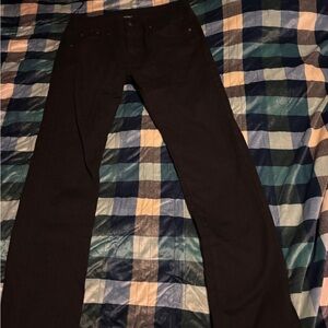 Black Straight-Leg Pants